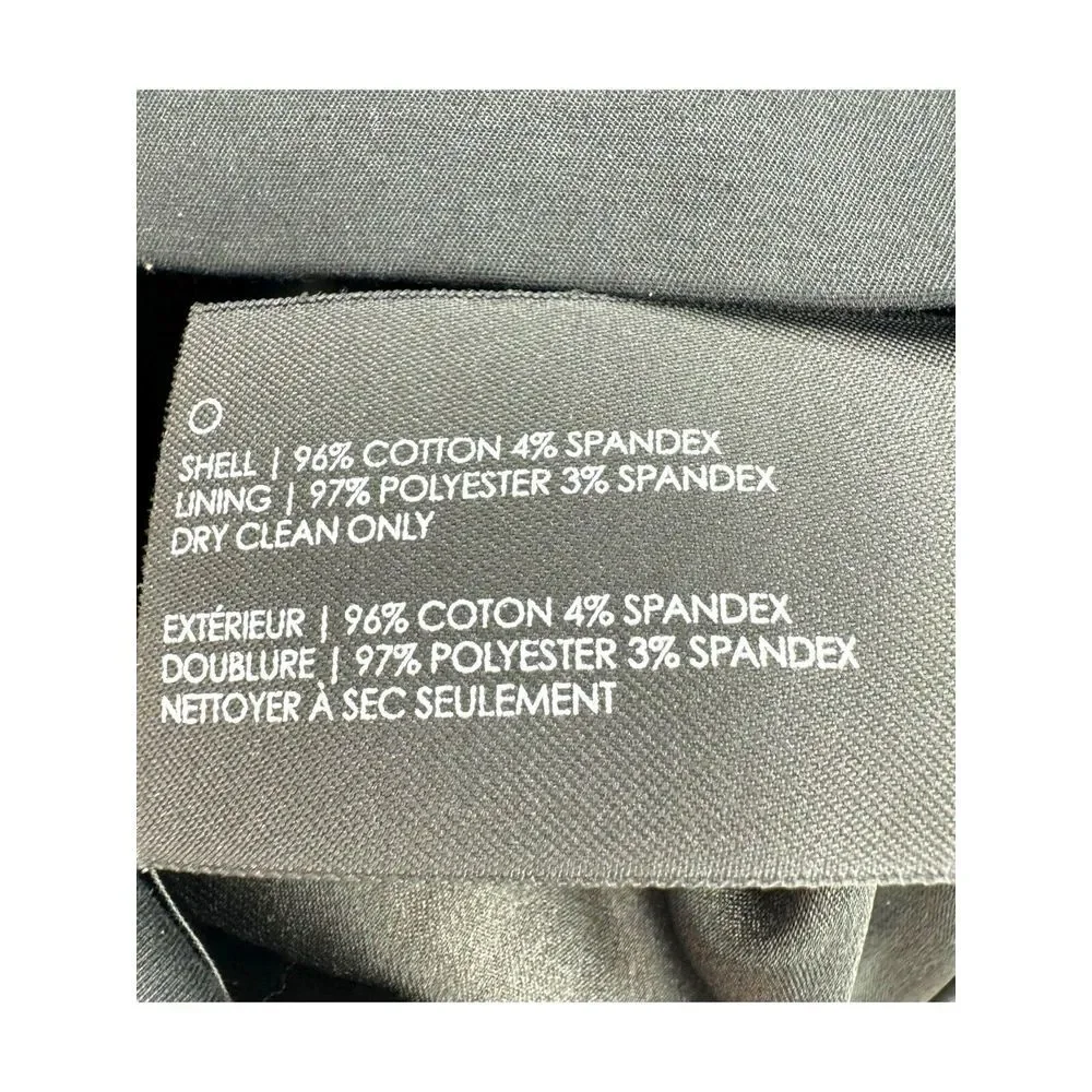 CLUB MONACO Black Knee Length Pencil Skirt Size 6 Capsule Wardrobe Classic  Work
